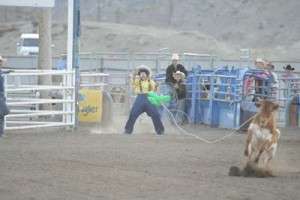 People claim it’s impossible to ski in the rodeo arena; that is until they’ve seen Wolverine Andy Burelle do just that, with frequent spills, chills, and spectator appeal, even when the pickup men and their Quarter Horses must go above and beyond the call of duty.