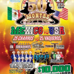 Mexico-United States Bull Riding Poster